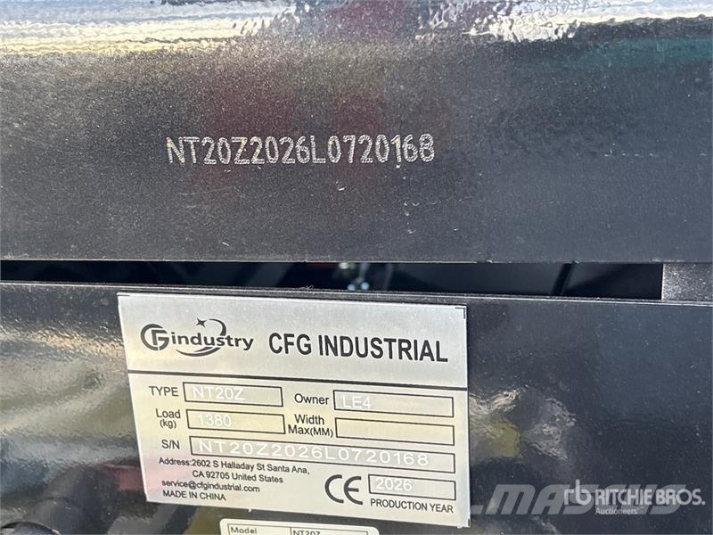 CFG NT20Z Mini Excavator (Unused) Mini rýpadla < 7t
