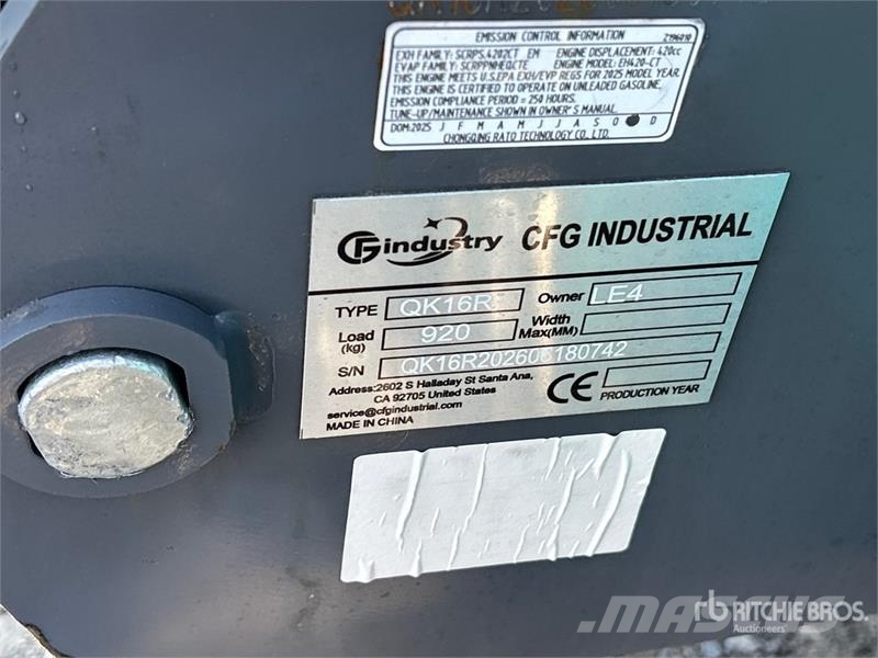 CFG QK16R Mini Excavator (Unused) Miniexcavadoras