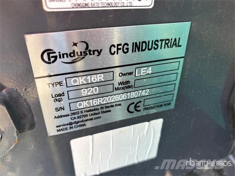 CFG QK16R Mini Excavator (Unused) Mini bagri <7t