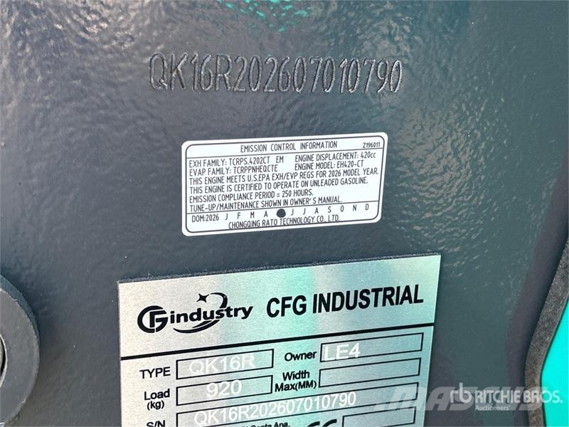 CFG QK16R Mini Excavator (Unused) Mini rýpadla < 7t