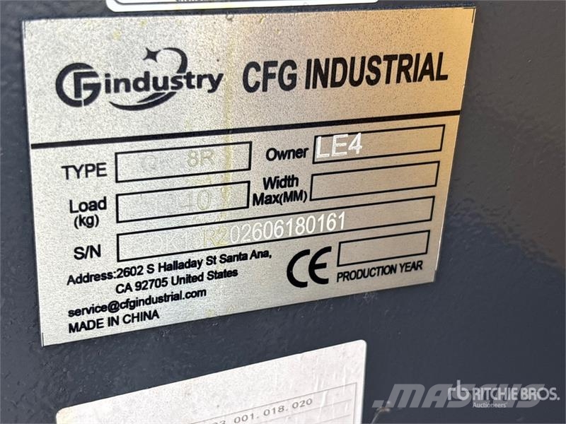 CFG QK18R Mini Excavator (Unused) Mini kotrók < 7t