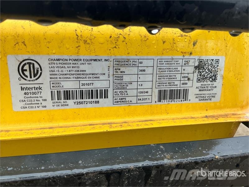 Champion 201077 8 kW Generator Set Diesel Generators