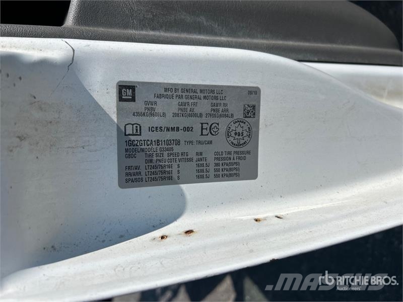 Chevrolet Telelift TTS 25-5-GY 35 ft on  Chevrolet 3500 4x2  المنصات الهوائية المثبتة على شاحنة