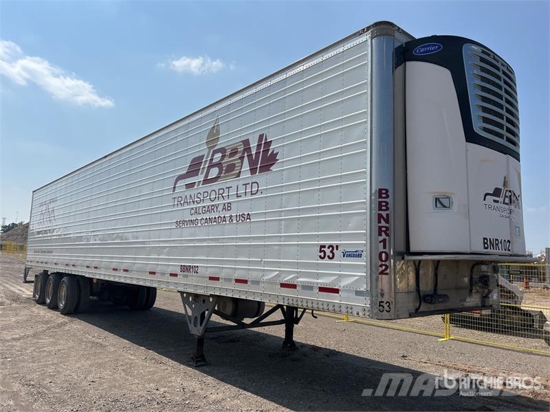 CIMC 53 ft x 102 in T/A Refrigerated Trailer نصف مقطورات بدرجة حرارة قابلة للضبط
