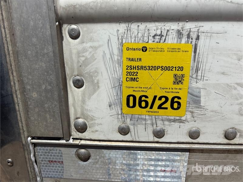CIMC 53 ft x 102 in T/A Refrigerated Trailer Puspriekabės su izoterminiu kėbulu