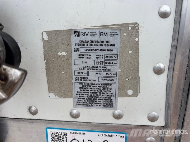 CIMC 53 ft x 102 in T/A Refrigerated Trailer Напівпричепи-рефрижератори