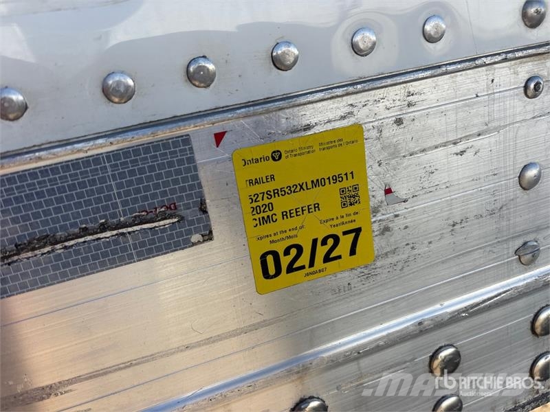 CIMC 53 ft x 102 in T/A Refrigerated Trailer Hladilne polprikolice