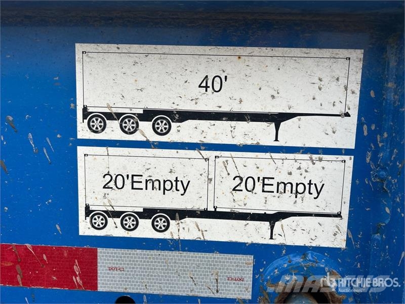 CIMC CB45M3OTC00 Tri/A Extendable Container Trailer Containerframe/Skiploader trailers