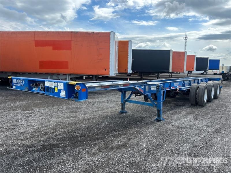 CIMC EX53M3OTC00 Tri/A Extendable Container Trailer Remolques portacontenedores