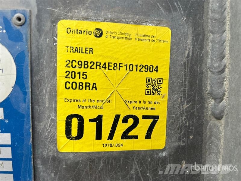 Cobra 17 ft Tri/A Pup Dump Trailer Bañera