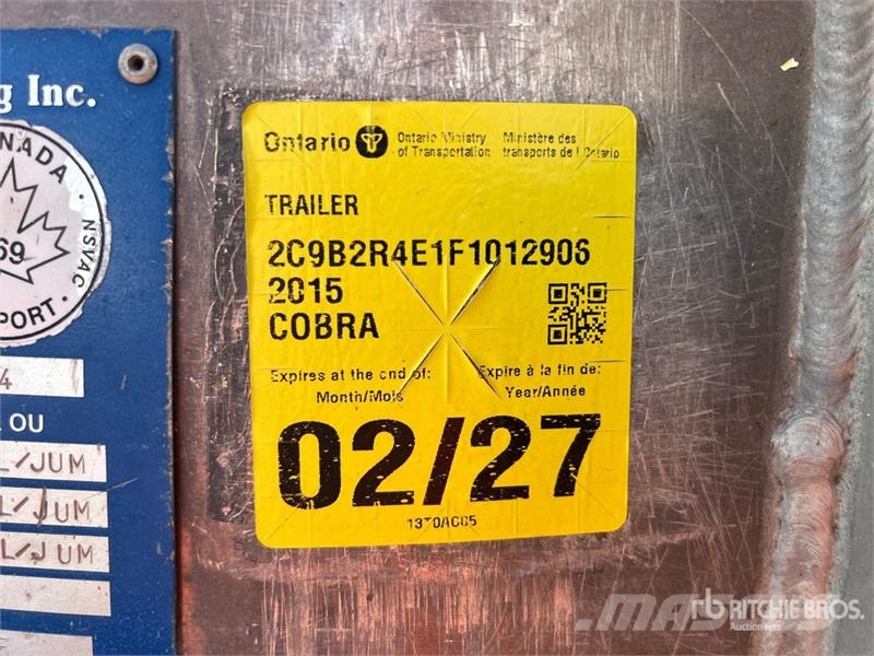 Cobra 17 ft Tri/A Pup Dump Trailer Bañera