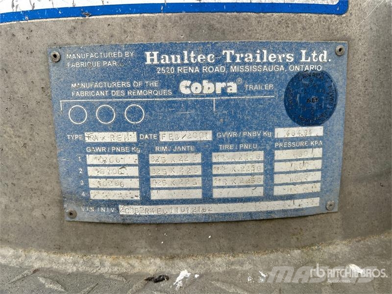 Cobra 17 ft Tri/A Pup Dump Trailer Bañera