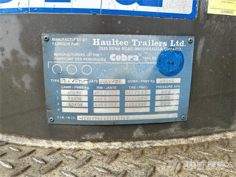 Cobra 17 ft Tri/A Pup Dump Trailer Bañera
