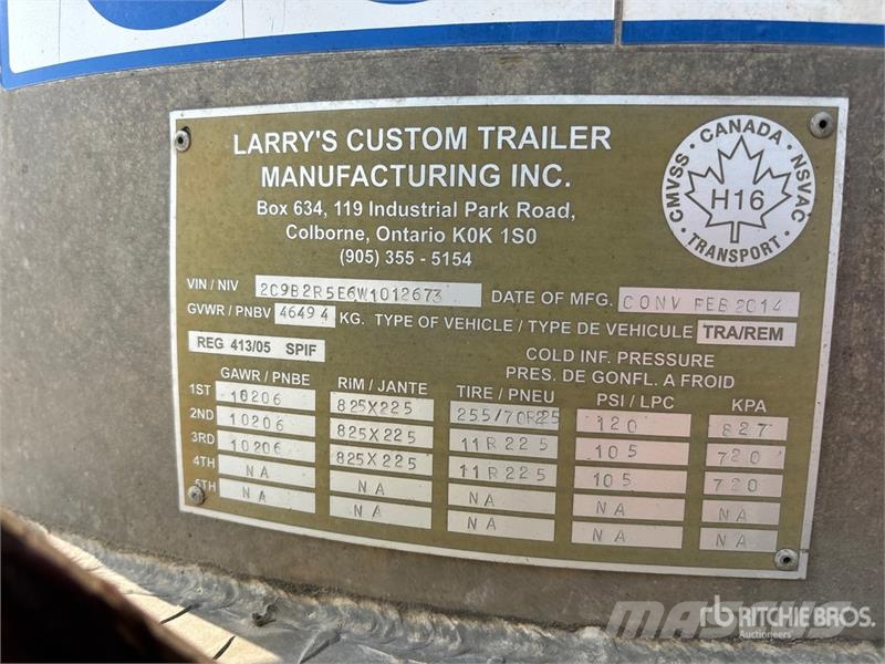 Cobra 33 ft Tri/A End Dump Trailer Bañera