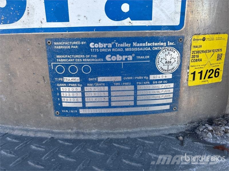 Cobra Tri/A Pup Dump Trailer مقطورات قلابة