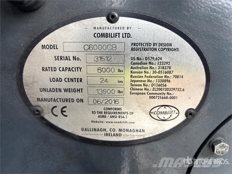 Combilift C6000CB 6000 lb Forklift Montacargas - otros