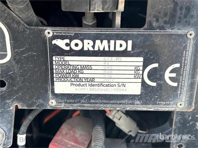 Cormidi C13.85 Mini Crawler Dumper عربات نقل قلابة للمواقع