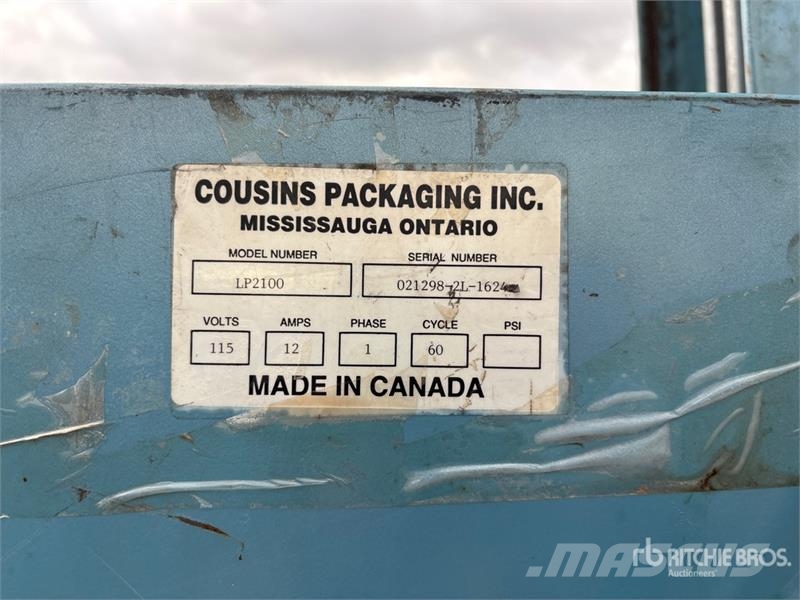 Cousins LP2100 Skid Wrap Machine Drugi deli