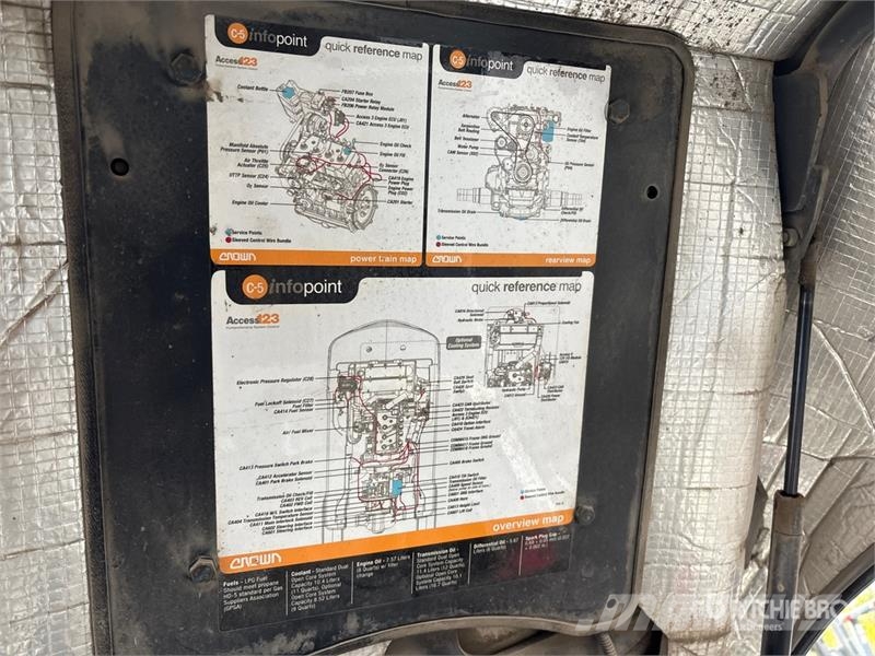 Crown C5105050 5000 lb Pneumatic Tire Forklift Iné