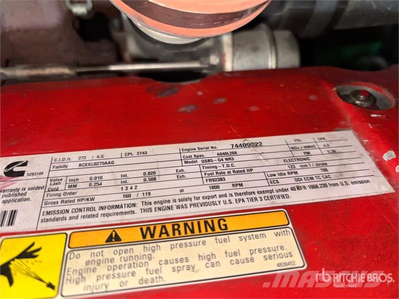 Cummins C100D6R Mobile Generator Set (Inoperable) Generadores diésel