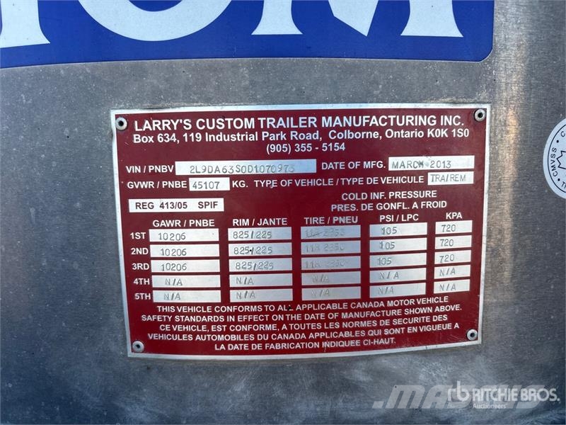 Custom 36 ft Tri/A End Dump Trailer Remorque benne