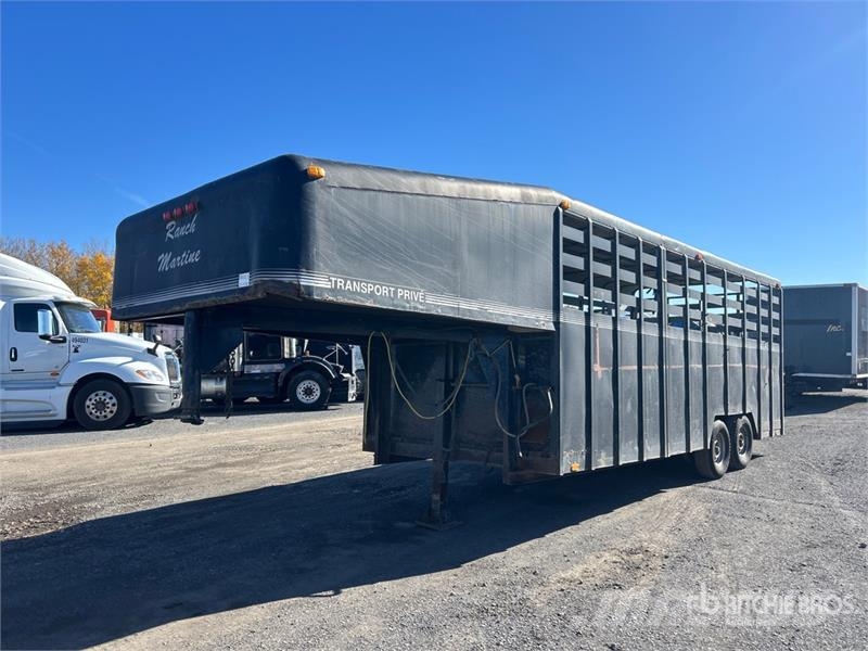  Custom Quip 29 ft 2 in T/A Gooseneck Horse Trailer Reboques transporte animais