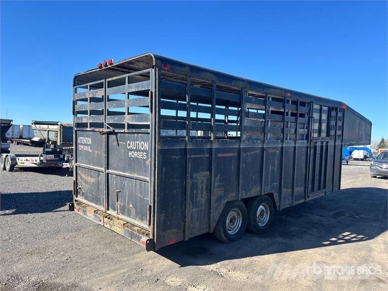  Custom Quip 29 ft 2 in T/A Gooseneck Horse Trailer Reboques transporte animais