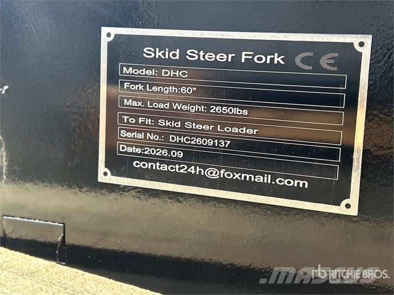 DCH 58 in Skid Steer Forks (Unused) Вили