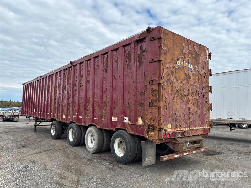 Deloupe 53 ft Quad/A Demolition End Dump Trailer Bañera