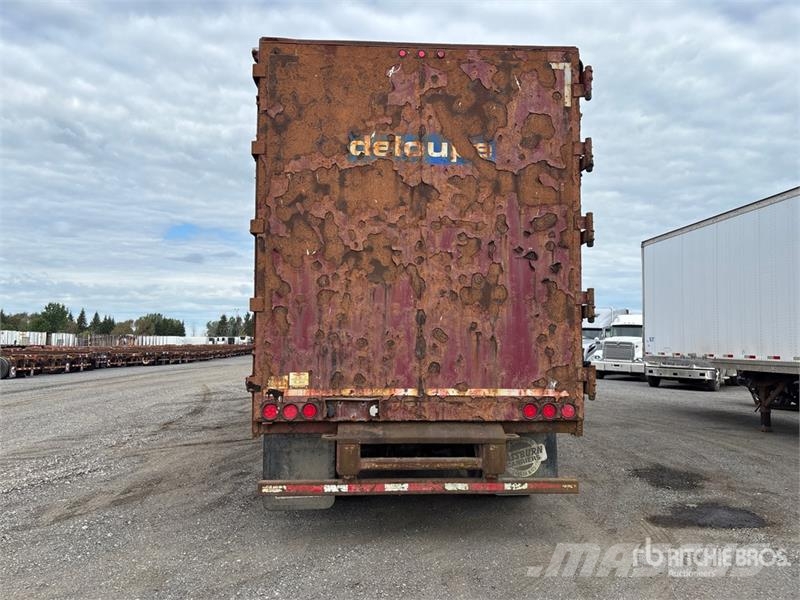 Deloupe 53 ft Quad/A Demolition End Dump Trailer Bañera