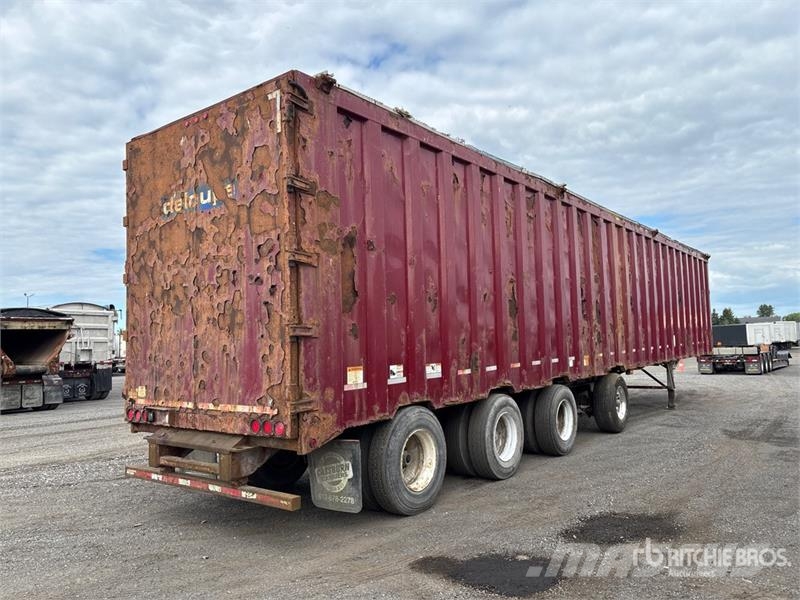 Deloupe 53 ft Quad/A Demolition End Dump Trailer Bañera
