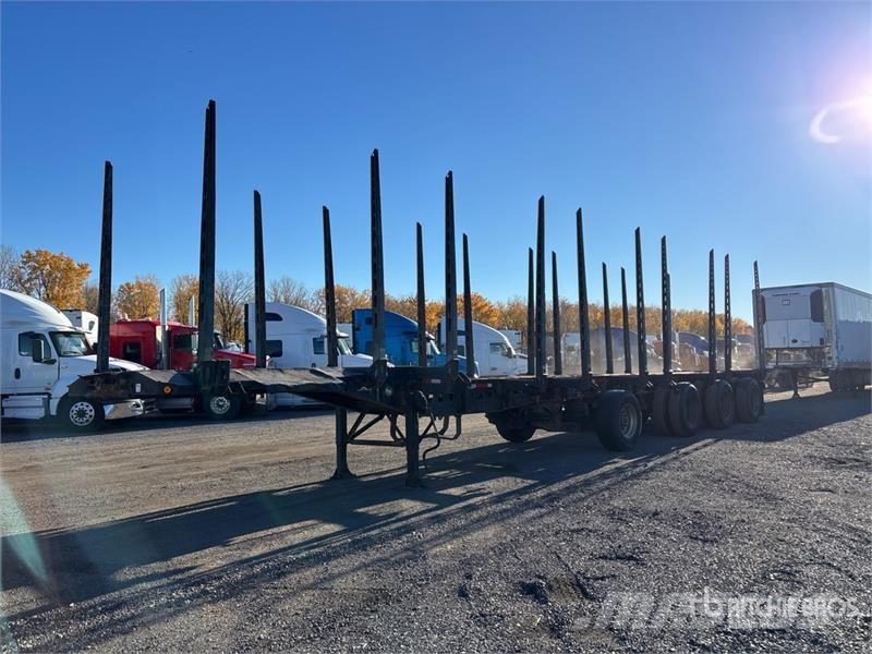 Deloupe GB48 49 ft 6 in Quad/A Hayrack Log Trailer Hout-Aanhangers