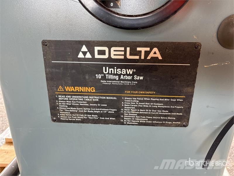 Delta 10 in Tilting Arbor Table Saw Други компоненти