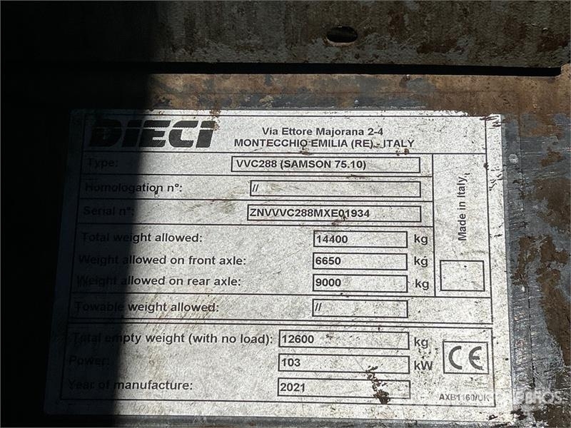 Dieci 75.1 Telehandler مناولات متداخلة