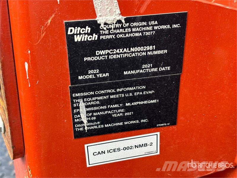 Ditch Witch C24X Rovokopači freze za kanale Trenčeri