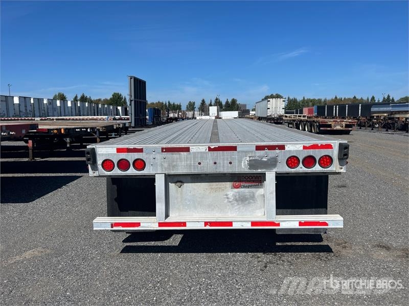 Doosan 532B 53 ft Tri/A Flatbed Trailer Причепи-платформи/бокове розвантаження