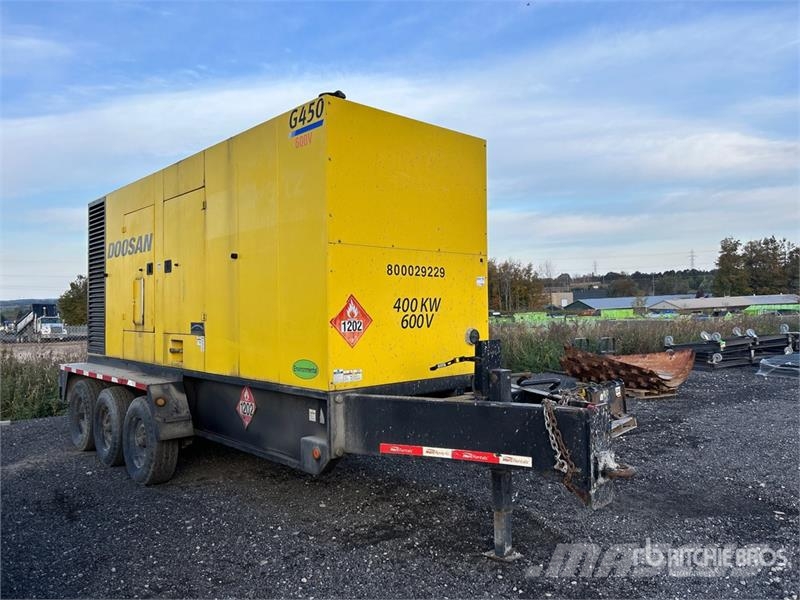 Doosan G450WCU-2C-FX-T2 400 kW Mobile Generator Set 柴油发电机