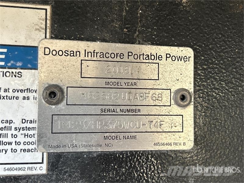 Doosan HP375WCU-T4F Mobile Air Compressor 压缩机