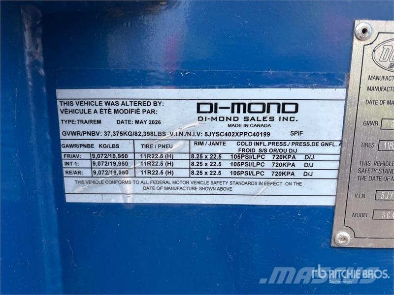 Dorsey SC40-ASY-AB386 Tri/A Container Trailer Kontejnerske prikolice