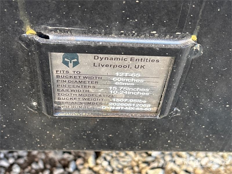 Dynamic Entities 120CL 60 in Excavator Bucket - Fits 65mm Kašike / Korpe