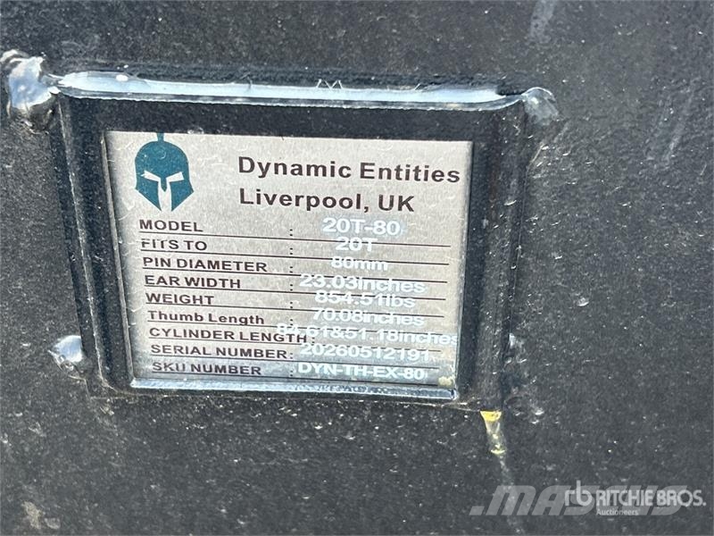 Dynamic Entities 120CL 23 in Excavator Thumb - Fits Cat 31 Kanalak
