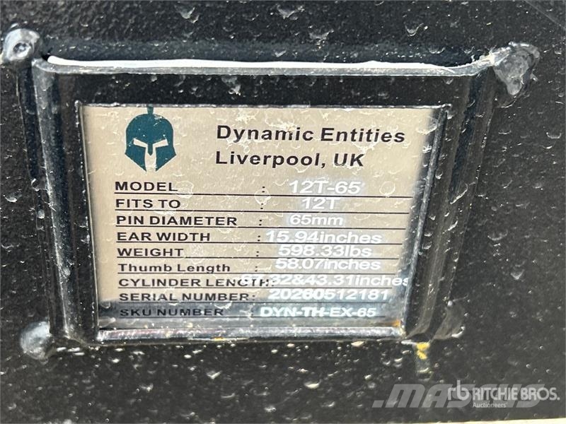 Dynamic Entities 120CL 15 in Excavator Thumb (Unused) Kovalar
