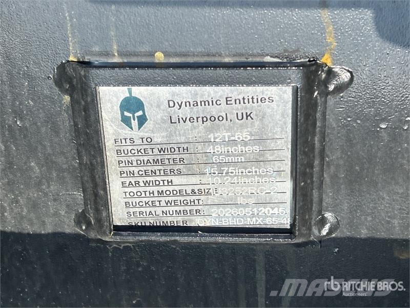 Dynamic Entities 120CL 47 in Q/C Digging Excavator Bucket Kanalak