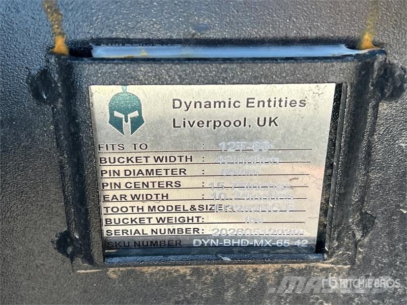 Dynamic Entities 120CL 41 in Q/C Digging Excavator Bucket Kanalak