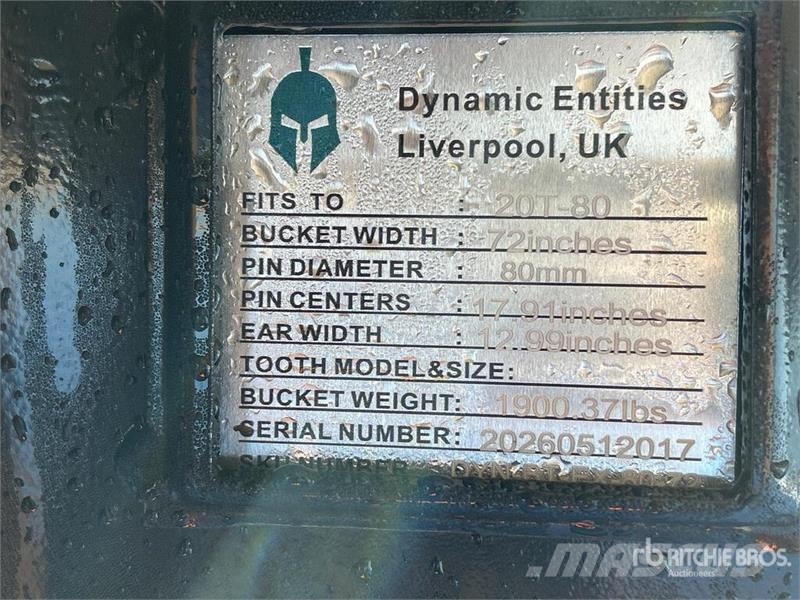 Dynamic Entities 200CL 72 in Tilting Excavator Bucket - Fi Kašike / Korpe