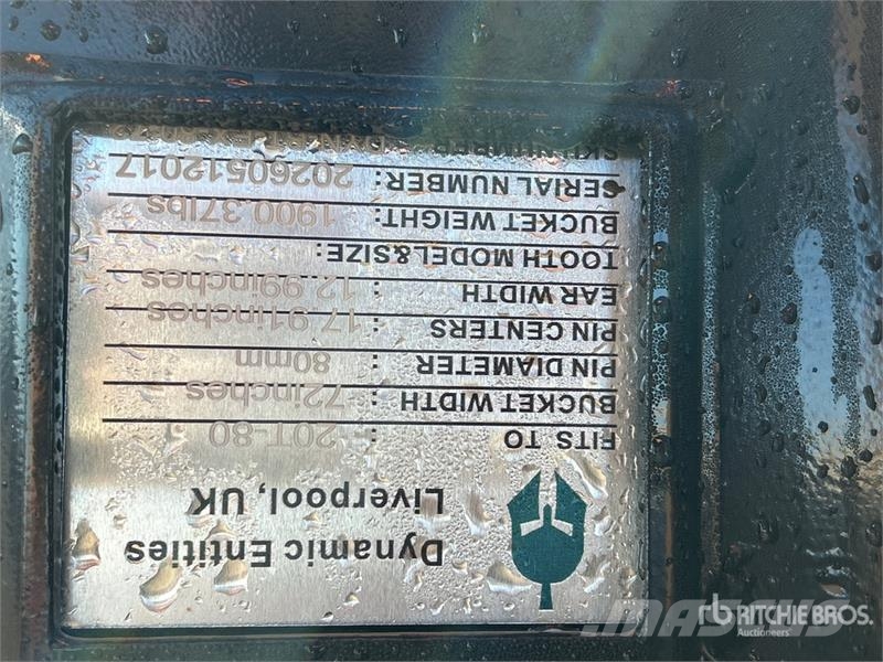Dynamic Entities 200CL 72 in Cleanup Excavator Bucket - Fi Kašike / Korpe