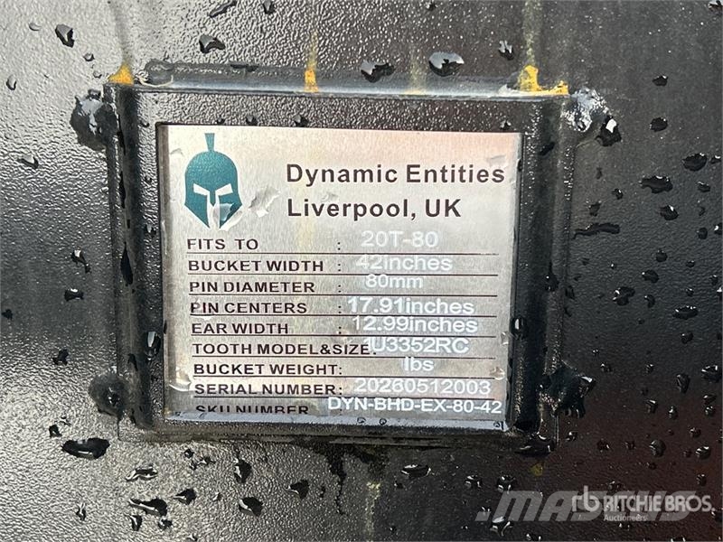 Dynamic Entities 200CL 42 in Q/C Digging Excavator Bucket Kašike / Korpe