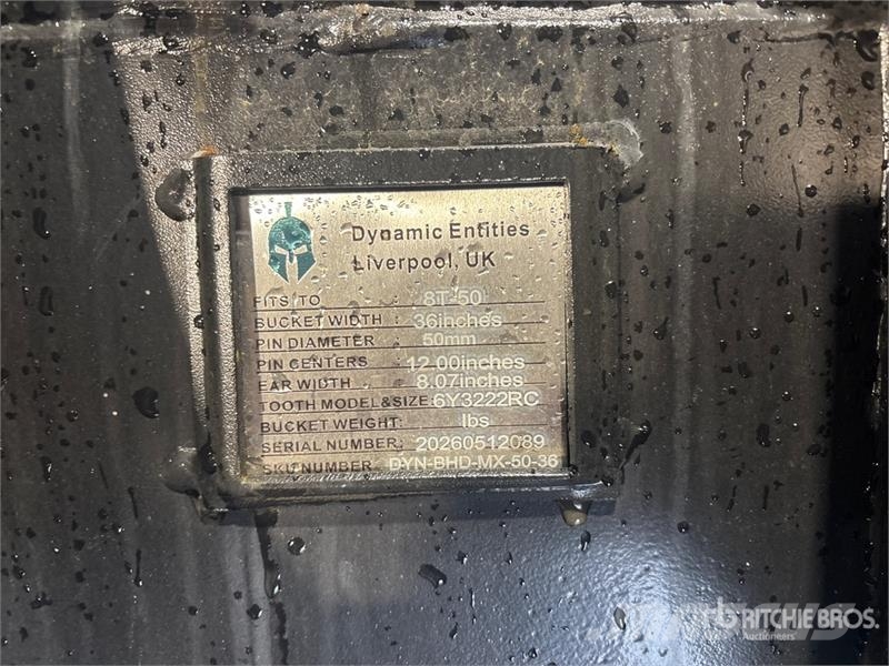 Dynamic Entities 36 in Digging Excavator Bucket - Fits Cat Godet