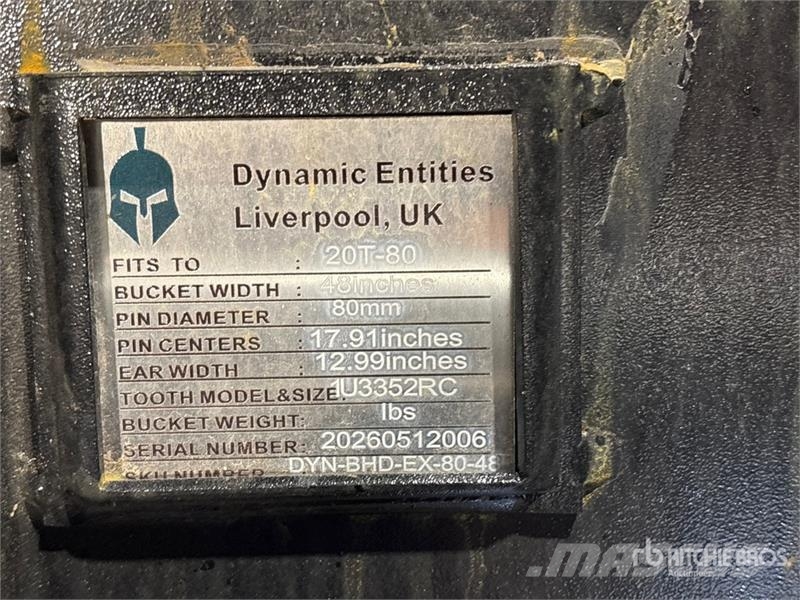 Dynamic Entities 48 in Digging Excavator Bucket - Fits Cat Bakken