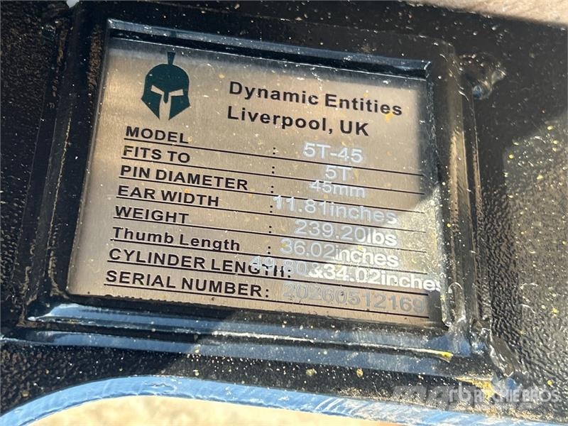 Dynamic Entities 50CL 11 in Excavator Thumb (Unused) Kanalak